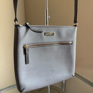 Kate Spade Laurel Way Rima Gray Saffiano Leather Crossbody